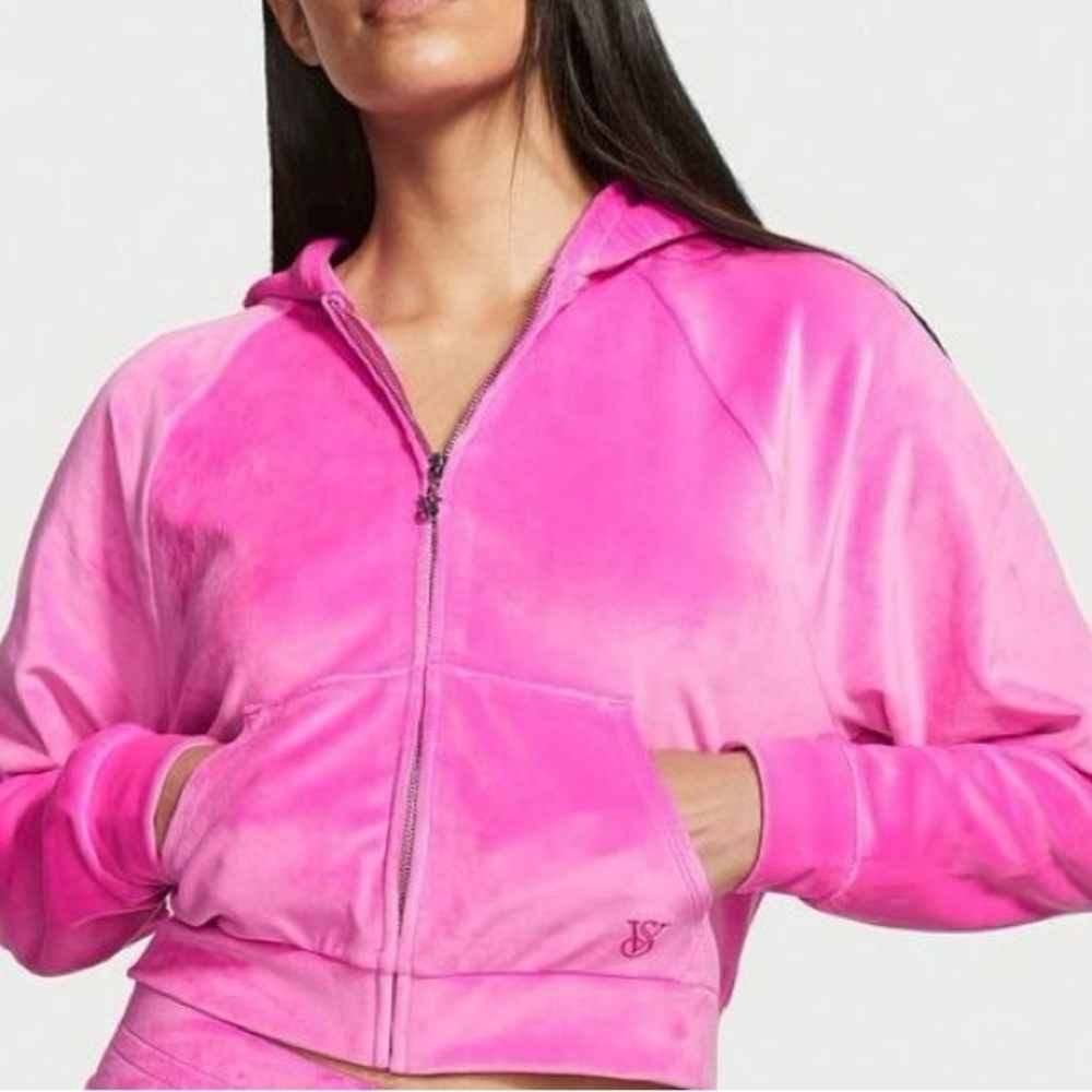 Pink Victoria secret Zip-Up Hoodie